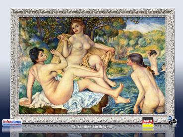 Infrarot Bildheizung Kunst 500 Watt Rahmen Varianten Rahmenlos Renoir