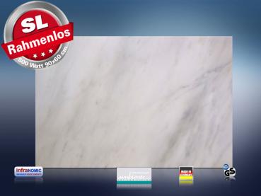 Preview: infrarot Bildheizung 500 Watt 90x60 M10-SL Marmor weiß