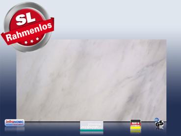 Preview: Infrarot Bildheizung 600 Watt 110x60 M10-SL Marmor weiß