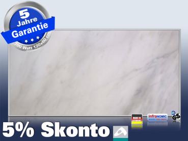 Infrarot Bildheizung 700 Watt 120x60 M10-SL Marmor weiß