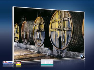 Preview: Infrarot Bildheizung 500 Watt 90x60 M10-SL Weinfässer