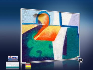 Preview: Infrarot Bildheizung 400 Watt 70x60 M10-SL Abstrakt 02