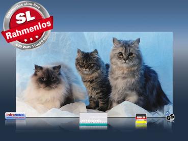 Preview: Infrarot Bildheizung 600 Watt 110x60 M10-SL Katzen