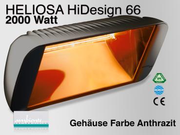 Preview: Infrarot Heizstrahler Heliosa HiDesign 66 IPX5 2000 Watt Wasserdicht
