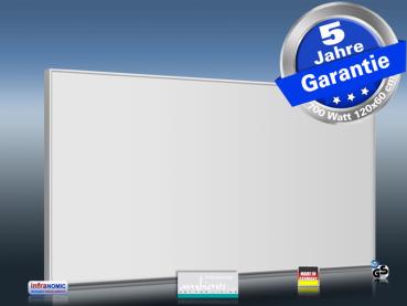 Preview: Fern Infrarotheizung ir Spiegelheizung 700 Watt 120x60 Glas weiß M10