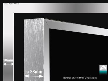 Preview: Aufpreis Rahmen Chrom eckig M10c alle Größen