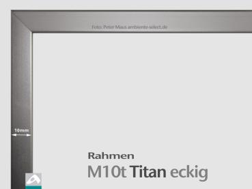 Aufpreis Rahmen Titan eckig M10t alle Größen