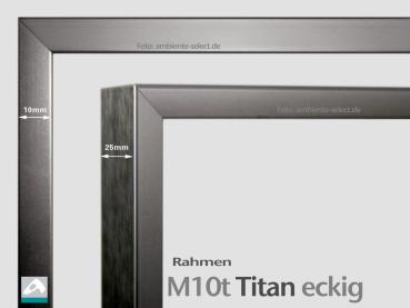 Preview: Aufpreis Rahmen Titan eckig M10t alle Größen
