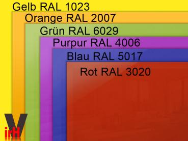 Aufpreis für farbige Front nach RAL für Infrarotheizung 200x 80 cm 1400 Watt
