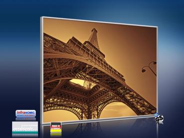 Preview: Infrarot Bildheizung 400 Watt 70x60 M10-SL Eiffelturm