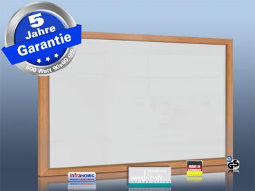 Preview: Infrarotheizung Glas schwarz Spiegelheizung Bad 500 Watt 90x60 HB30