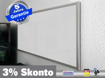 Infrarotheizung Glas weiß 700 Watt 120x60 M23 mit Optionen