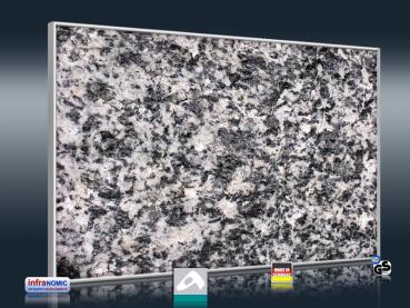 Preview: Naturstein Optik Granit grau grob für Infrarot Bildheizung