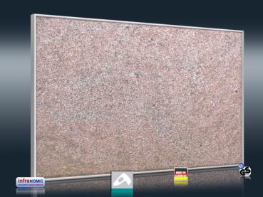 Preview: Naturstein Optik Granit rot fein für Infrarot Bildheizung