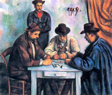 Cézanne: Kartenspieler Bildauswahl für Bildheizung 70x60