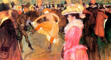 Lautrec: Ball im Moulin Rouge für Infrarot Bildheizung 110x60