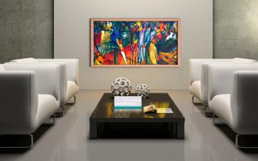 Preview: Infrarot Bildheizung Kunst 600 Watt 110x60 HB30 Zoologischer Garten