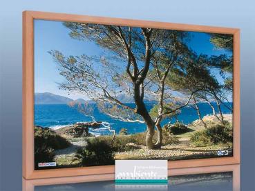 Preview: infrarot Bildheizung 500 Watt 90x60 Holzrahmen HB30 Cala Sa Val