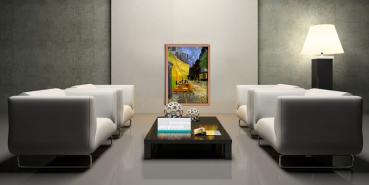 Preview: infrarot Bildheizung Kunst 500 Watt 90x60 HB30 café de nuit