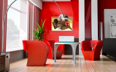 Preview: infrarot Bildheizung 500 Watt 90x60 HB30 Otahi allein (Gauguin)