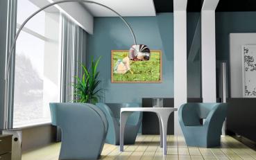 Preview: infrarot Bildheizung 500 Watt 90x60 HB30 Blumenpflückerin