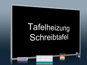 Preview: Infrarotheizung Tafelheizung Schreibtafel ESG Glas 500 Watt 90x60 M10