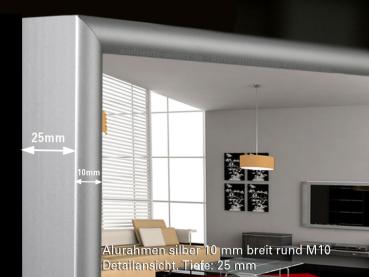 Preview: Design Spiegel mit Infrarotheizung 600 Watt M10 Oval