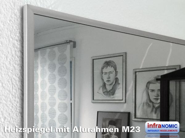 Infrarot Spiegelheizung Heizspiegel 700 Watt ESG Glas 120x60 M23