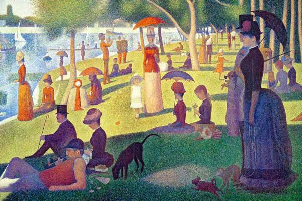 Seurat: Ein Sonntag Nachmittag Bildauswahl für Bildheizung 90x60