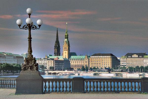 Bildheizung-Motiv Lombardsbrücke für Standard Infrarotheizungen