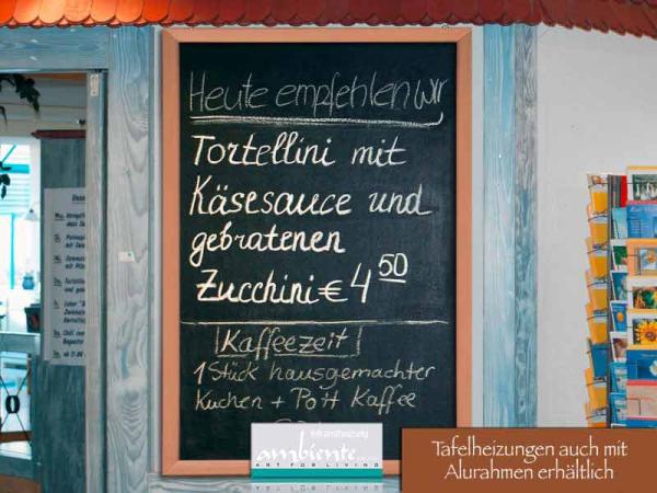 Infrarot Tafelheizung 700 Watt 120x60 mit Holzrahmen Buche HB30