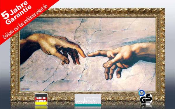Infrarot Bildheizung Kunst 600 Watt 110x60 StG Erschaffung Adams