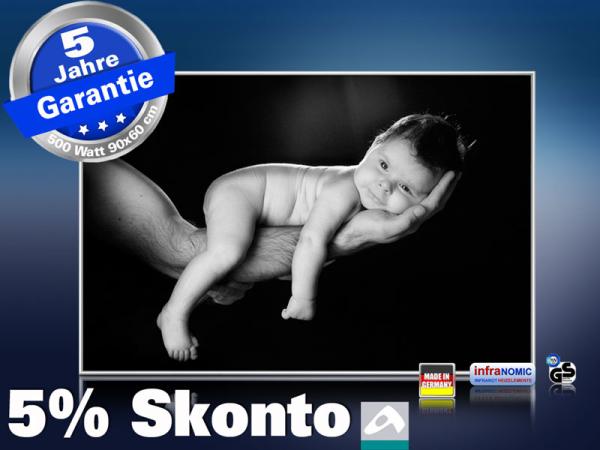 infrarot Bildheizung 500 Watt 90x60 M10-SL Baby