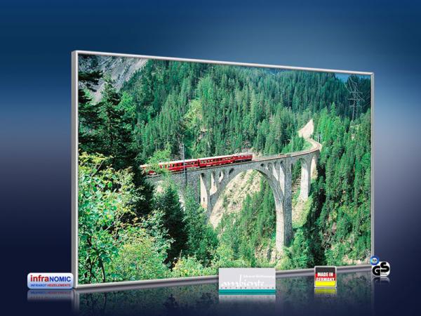 infrarot Bildheizung 500 Watt 90x60 M10-SL Viadukt