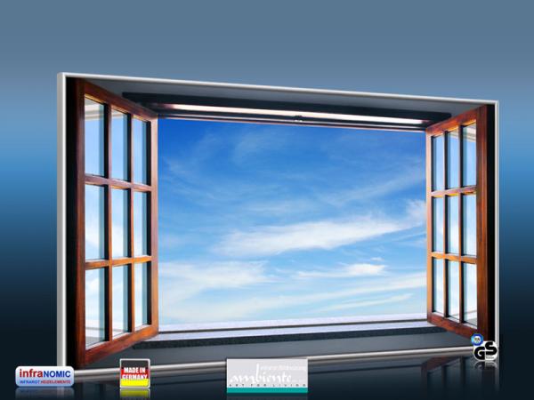 Infrarot Bildheizung 600 Watt 110x60 M10-SL Fenster II