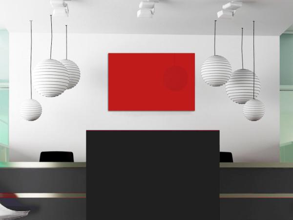 Farbige Infrarotheizung slim-line Rahmenlos 400 bis 900 Watt rot