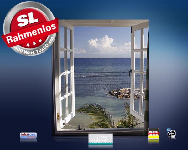 Infrarot Bildheizung 400 Watt 70x60 M10-SL Fenster