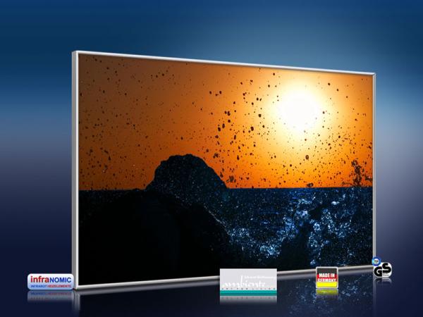 infrarot Bildheizung 500 Watt 90x60 M10-SL Brandung