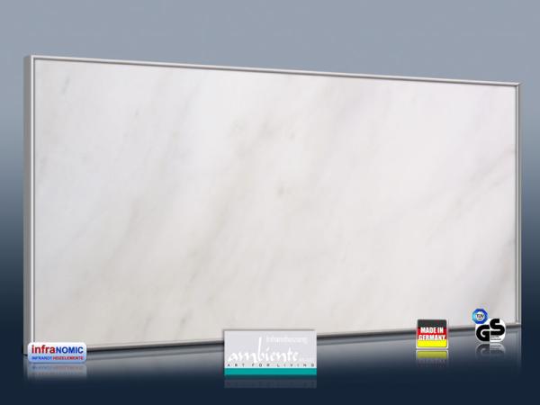 Infrarot Bildheizung 700 Watt 120x60 M10-SL Marmor hellweiß