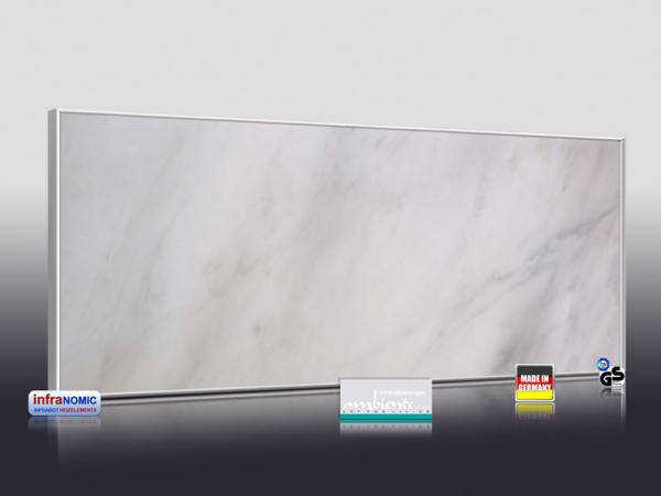 Infrarot Bildheizung 900 Watt 140x60 M10-SL Marmor weiß