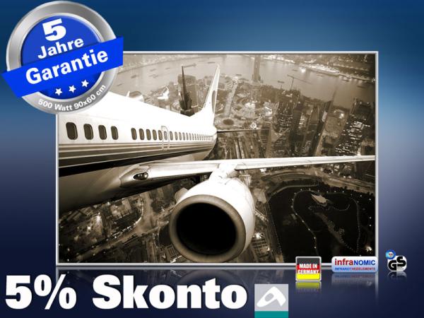 infrarot Bildheizung 500 Watt 90x60 M10-SL take off