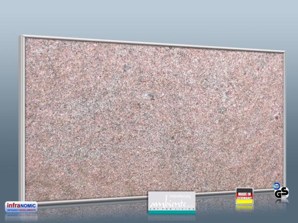 Infrarot Bildheizung 700 Watt 120x60 M10-SL Granit rot fein