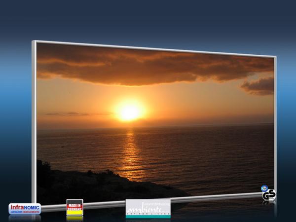Infrarot Bildheizung 600 Watt 110x60 M10-SL Sonnenaufgang