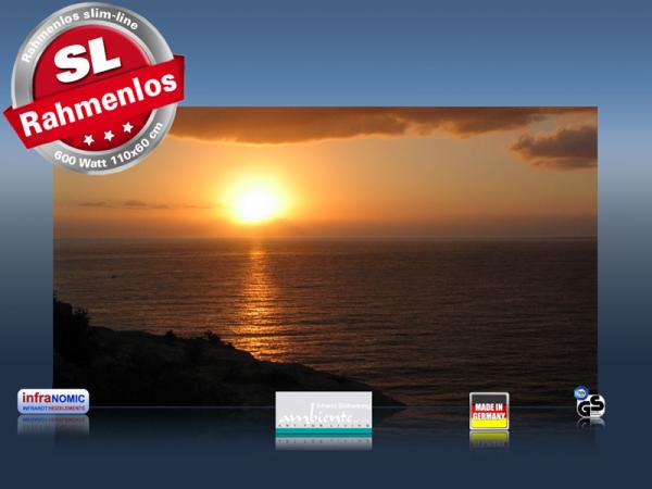 Infrarot Bildheizung 600 Watt 110x60 M10-SL Sonnenaufgang