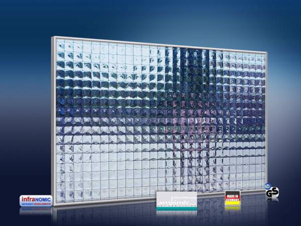 infrarot Bildheizung 500 Watt 90x60 M10-SL Drahtglas
