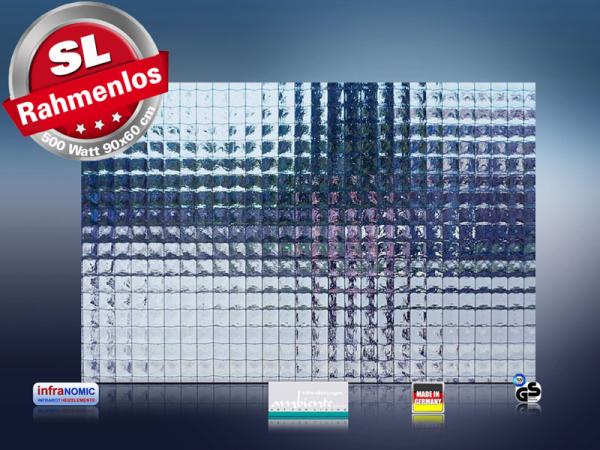 infrarot Bildheizung 500 Watt 90x60 M10-SL Drahtglas