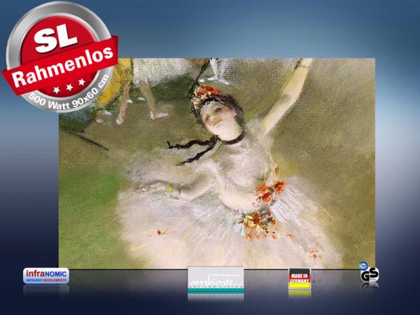 Infrarot Bildheizung Kunst 500 Watt 90x60 M10-SL Primaballerina