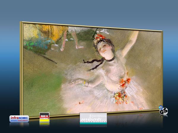 Infrarot Bildheizung Kunst 600 Watt 110x60 M10M Primaballerina