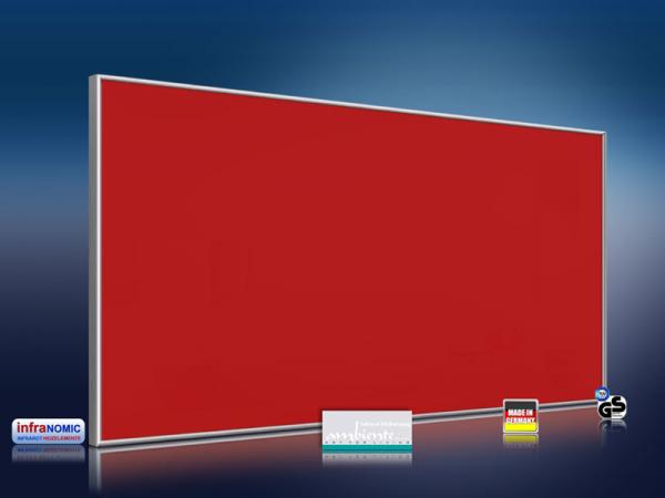 Infrarotheizung farbig 700 Watt 120x60 M10-SL RAL Verkehrsrot