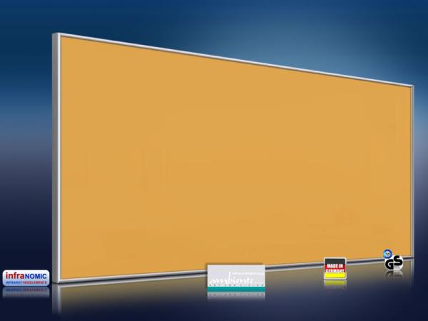 Infrarotheizung farbig 900 Watt 140x60 M10-SL RAL Leuchthellorange